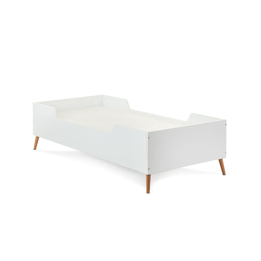 Maya Single Bed - White With Natural