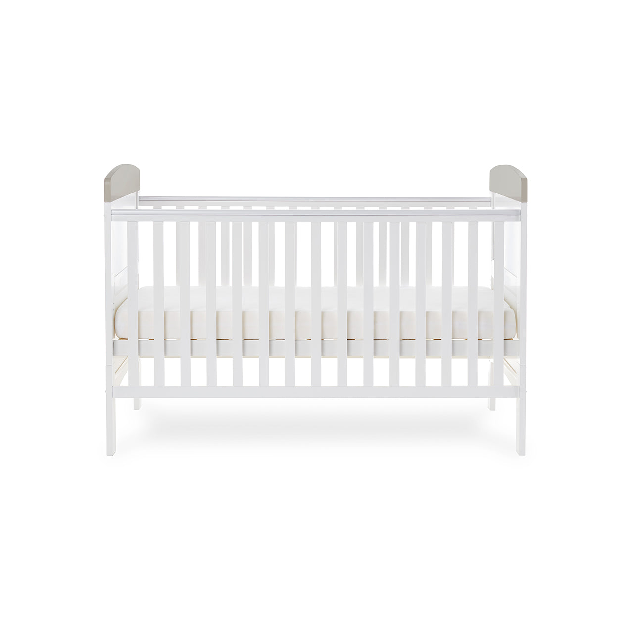 Grace Inspire Cot Bed & Fibre Mattress - Hello World Koala - Grey
