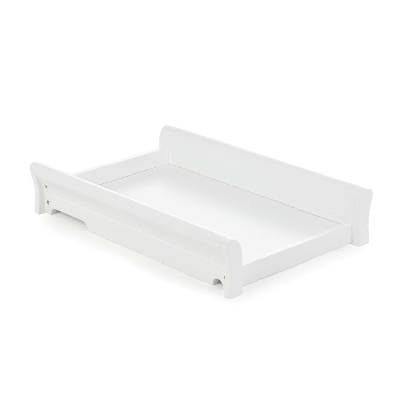Stamford Sleigh Cot Top Changer - White