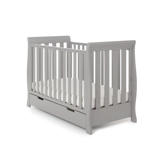 Stamford Mini Sleigh Cot Bed - Warm Grey
