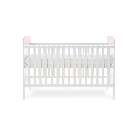 Grace Inspire Cot Bed - Watercolour Rabbit - Pink