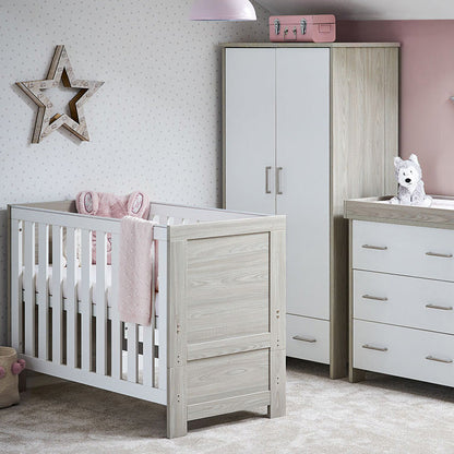 Nika Mini 3 Piece Room Set - Grey Wash & White