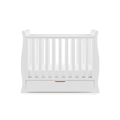 Stamford Space Saver Sleigh Cot & Cot Top Changer - White