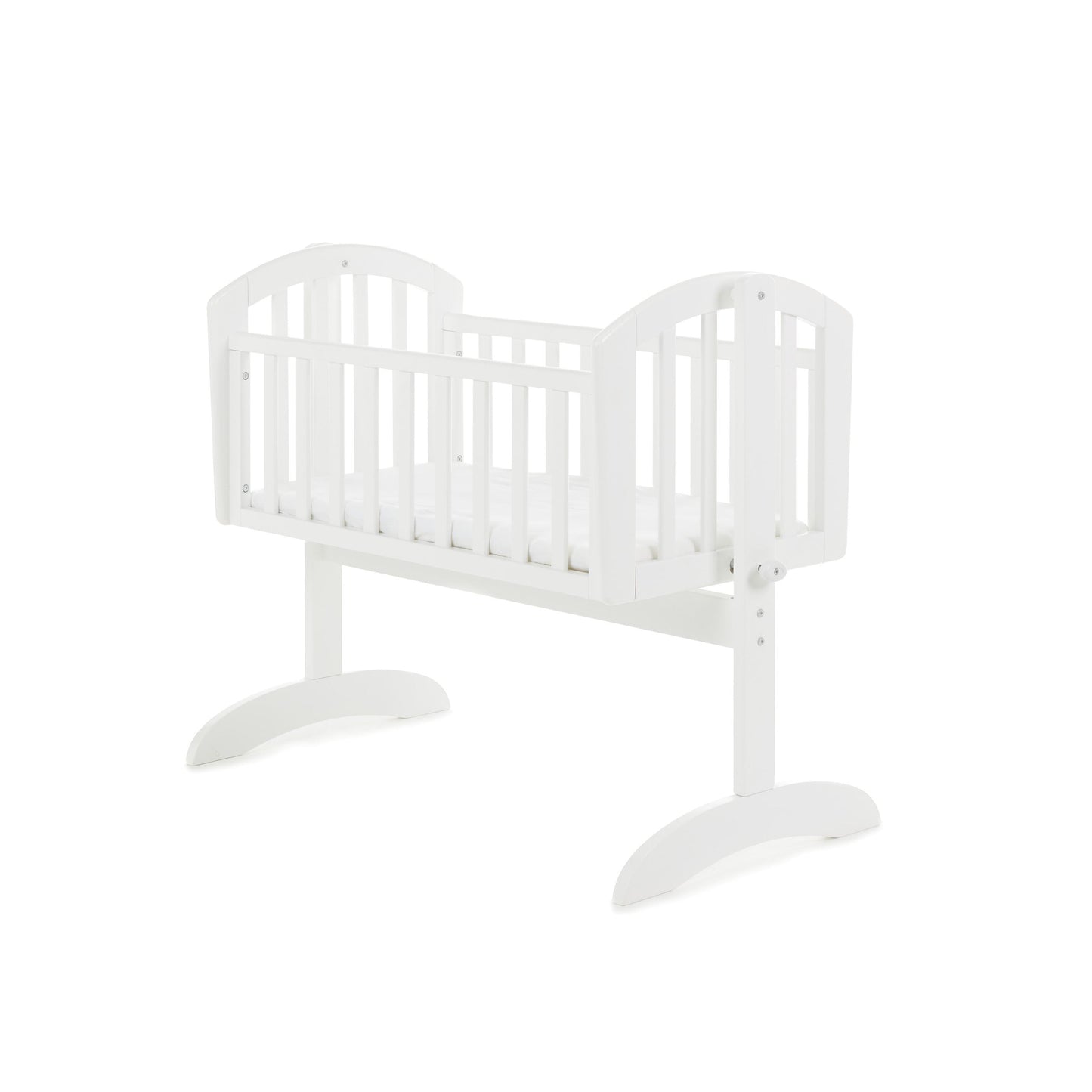 Sophie Swinging Crib + Foam Mattress - White