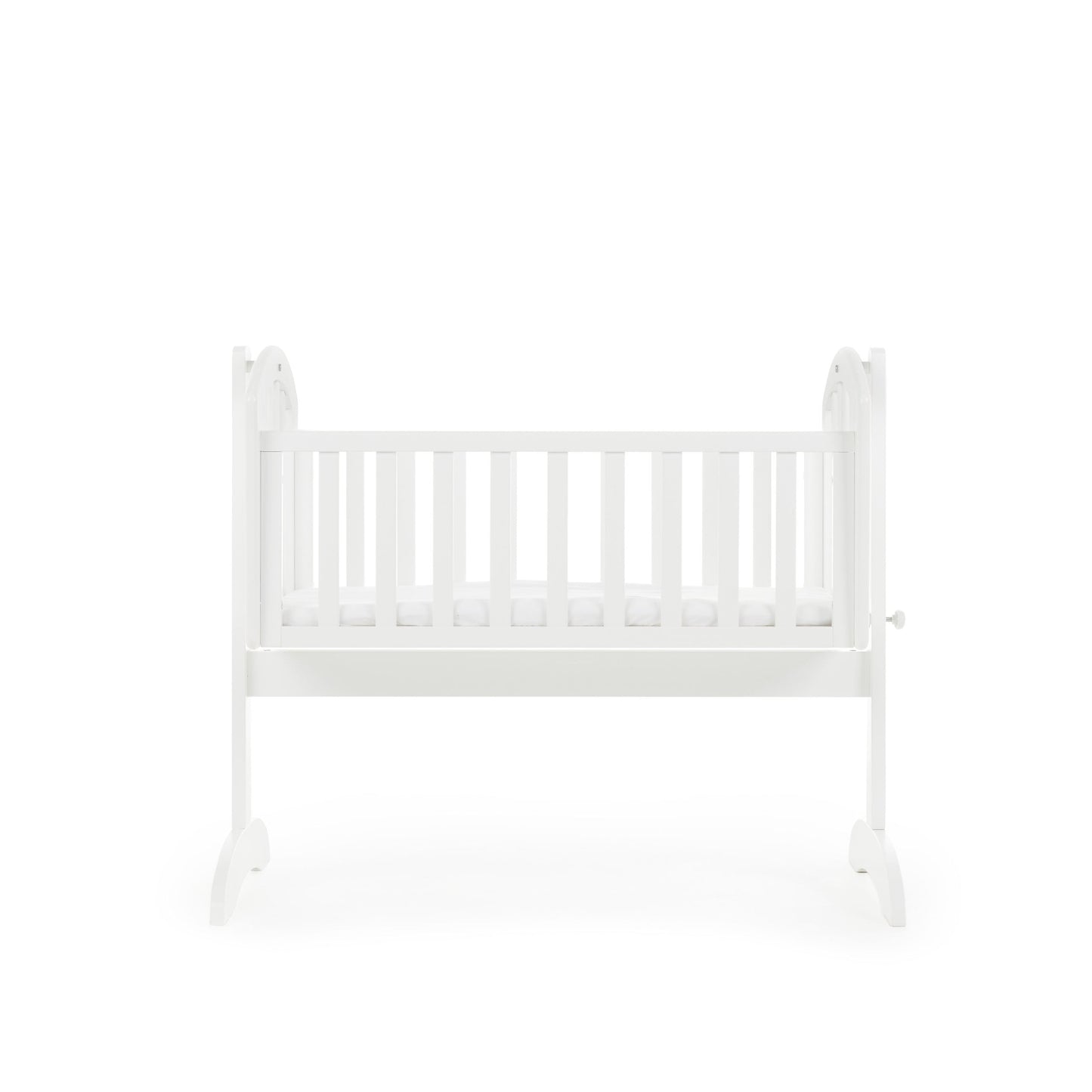 Sophie Swinging Crib + Foam Mattress - White