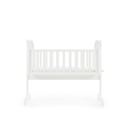 Sophie Swinging Crib + Foam Mattress - White