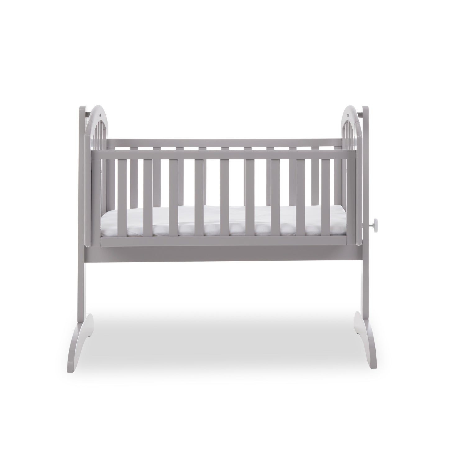 Sophie Swinging Crib + Foam Mattress - Warm Grey