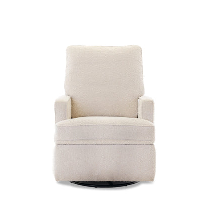 Madison Swivel Glider Recliner Chair - Bouclé Style