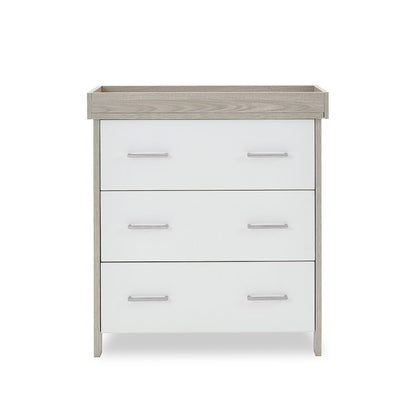 Nika Changing Unit - Grey Wash & White