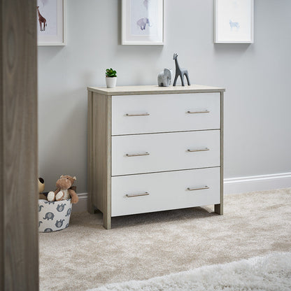 Nika Changing Unit - Grey Wash & White