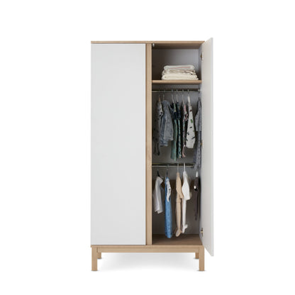 Astrid Double Wardrobe - White