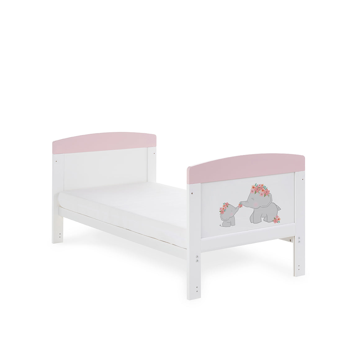 Grace Inspire Cot Bed - Me & Mini Me Elephants - Pink