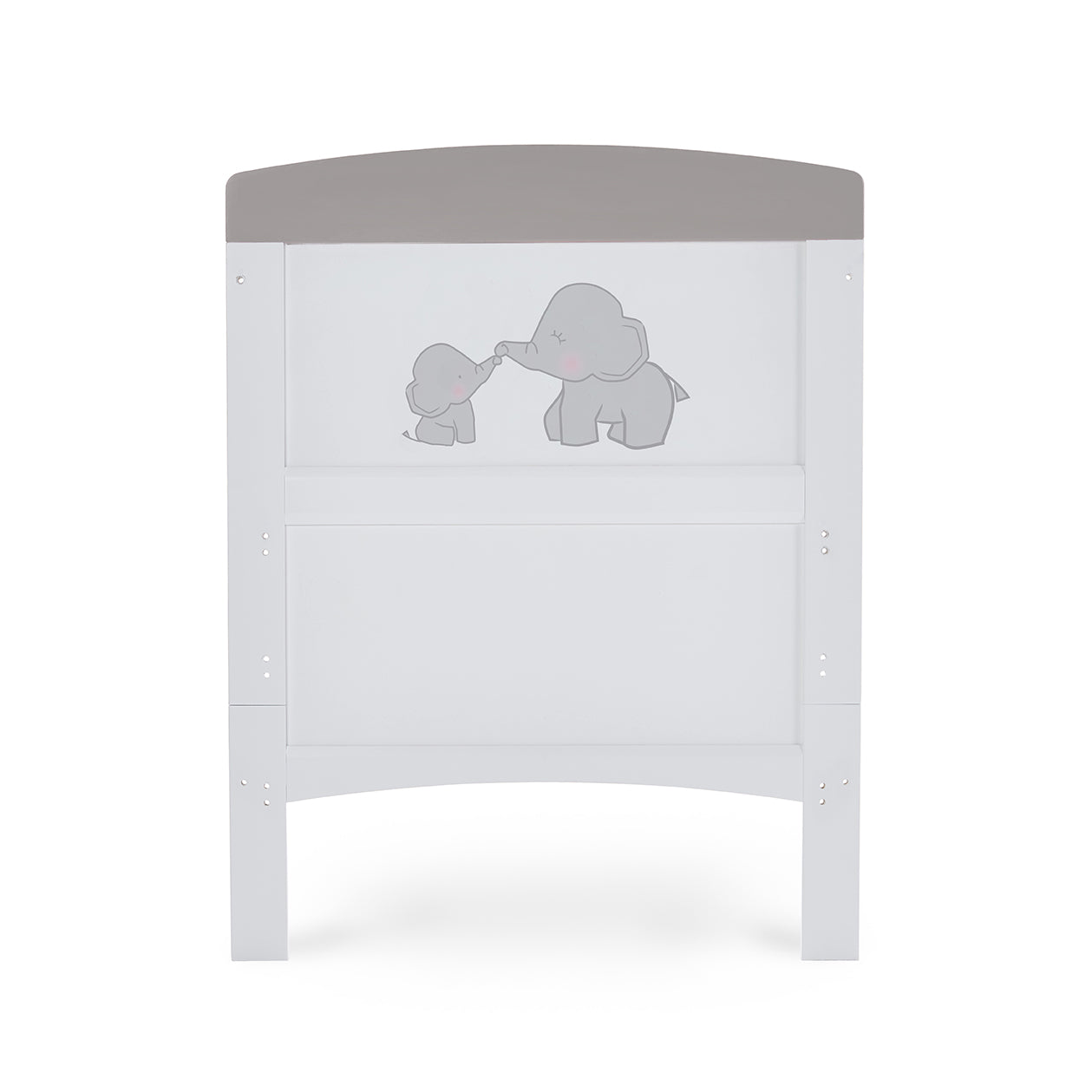Grace Inspire Cot Bed & Underdrawer -  Me & Mini Me Elephants - Grey