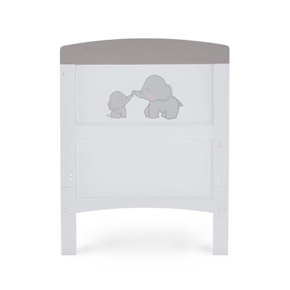 Grace Inspire Cot Bed & Underdrawer -  Me & Mini Me Elephants - Grey