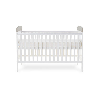 Grace Inspire Cot Bed & Underdrawer -  Me & Mini Me Elephants - Grey