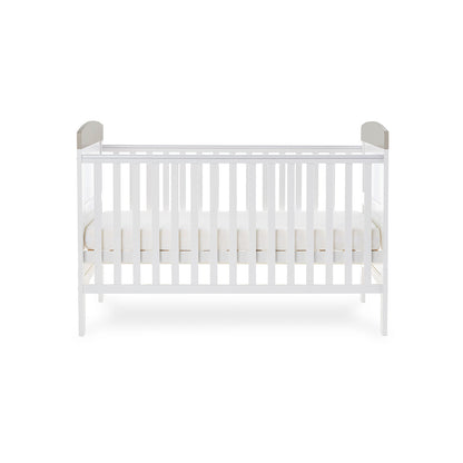 Grace Inspire Cot Bed & Underdrawer -  Me & Mini Me Elephants - Grey