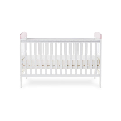 Grace Inspire Cot Bed & Underdrawer - Me & Mini Me Elephants - Pink