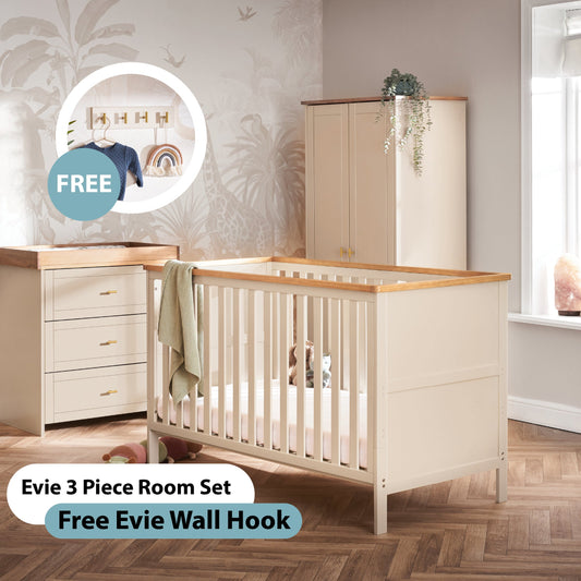 Evie 3 Piece Room Set - Cashmere - with Free Evie Wall Hook