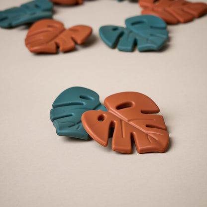 Leaf Teether - Teal