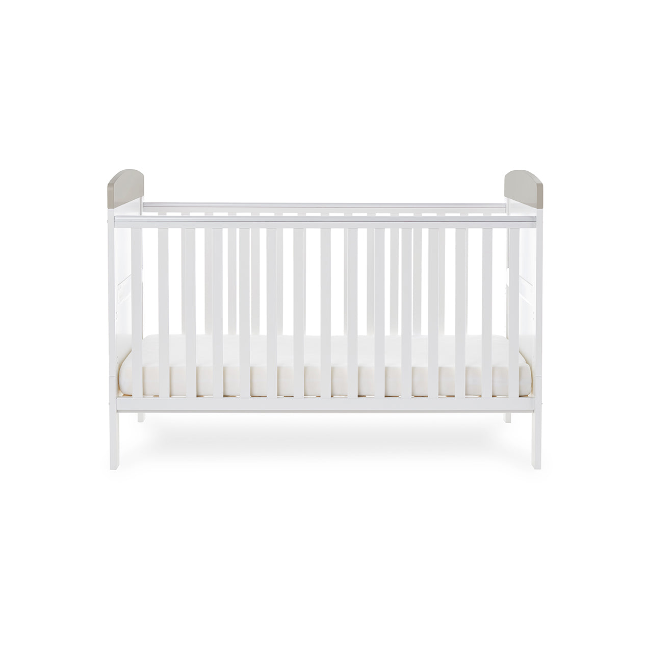 Grace Inspire Cot Bed & Fibre Mattress - Hello World Koala - Grey