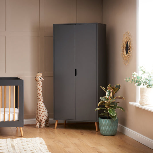 Maya Double Wardrobe - Slate
