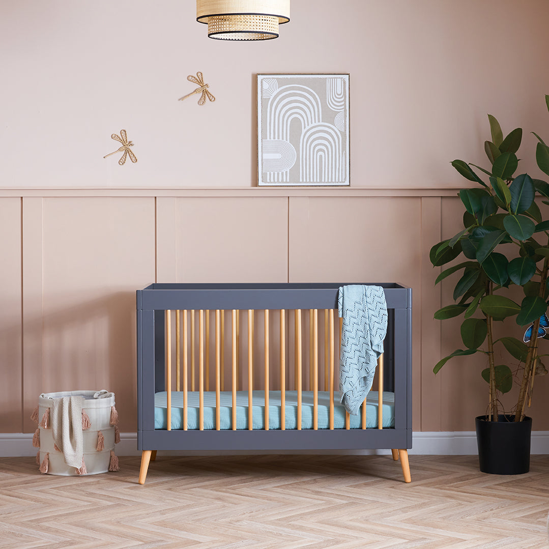 Maya Mini Cot Bed - Slate