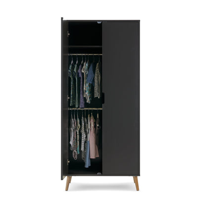 Maya Double Wardrobe - Slate