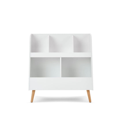 Maya Bookcase/Toy Storage - White With Natural