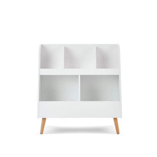 Maya Bookcase/Toy Storage - White With Natural