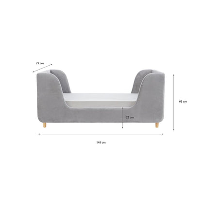 Lumi Toddler Bed - Velvet Grey