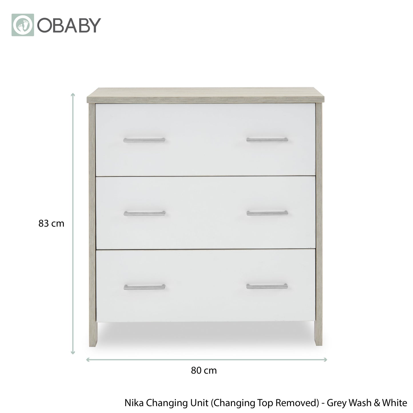 Nika 2 Piece Room Set - Grey Wash & White