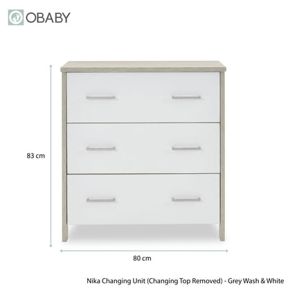 Nika 2 Piece Room Set - Grey Wash & White