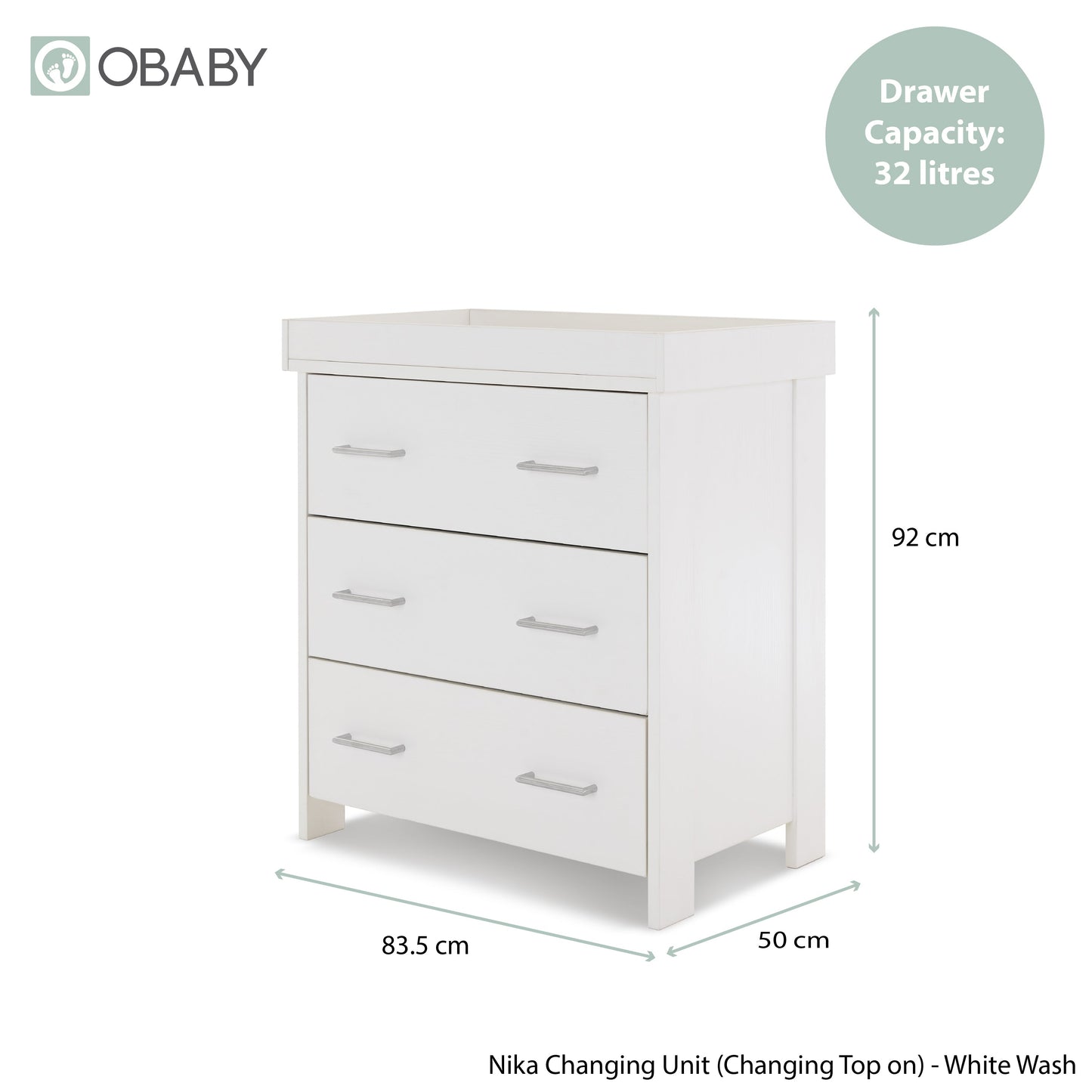 Nika 2 Piece Room Set - White Wash