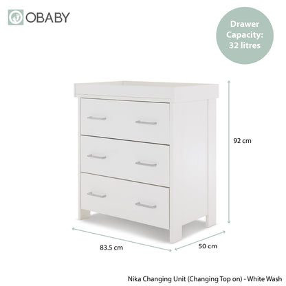 Nika 2 Piece Room Set - White Wash