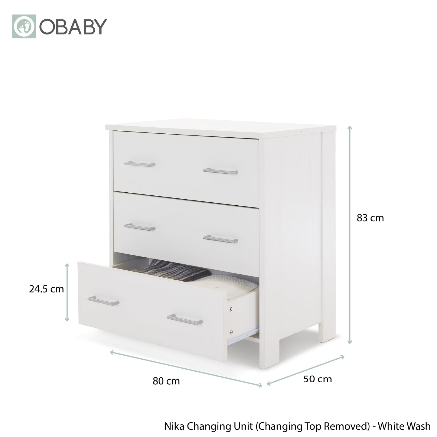 Nika 2 Piece Room Set - White Wash