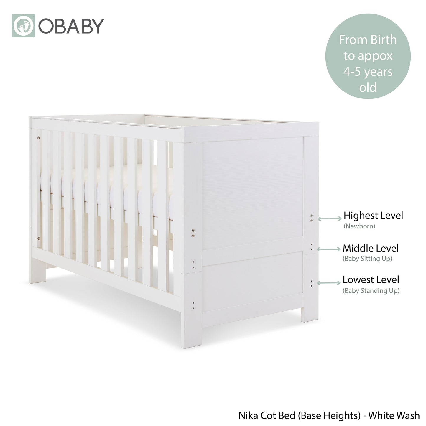 Nika 2 Piece Room Set - White Wash