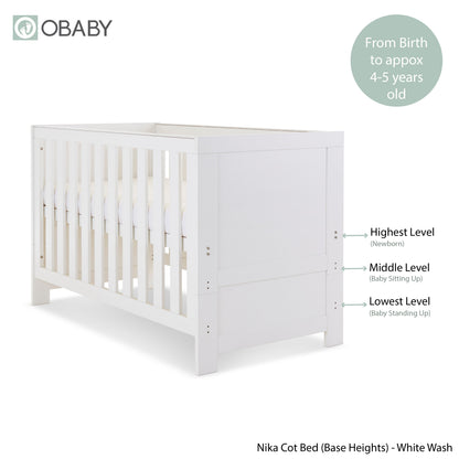 Nika 2 Piece Room Set - White Wash