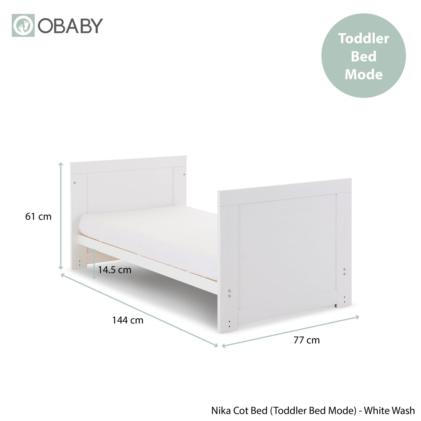 Nika 2 Piece Room Set - White Wash