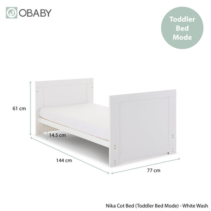 Nika 2 Piece Room Set - White Wash