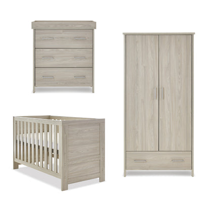 Nika 3 Piece Room Set - Grey Wash