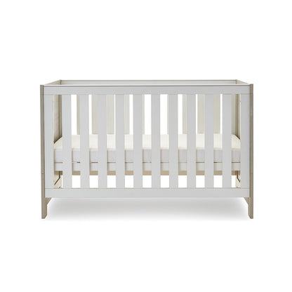 Nika Mini Cot Bed - Grey Wash & White
