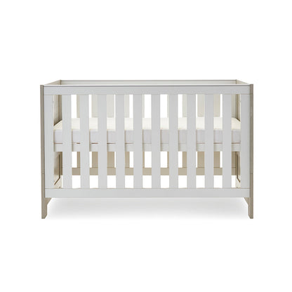Nika Mini Cot Bed - Grey Wash & White