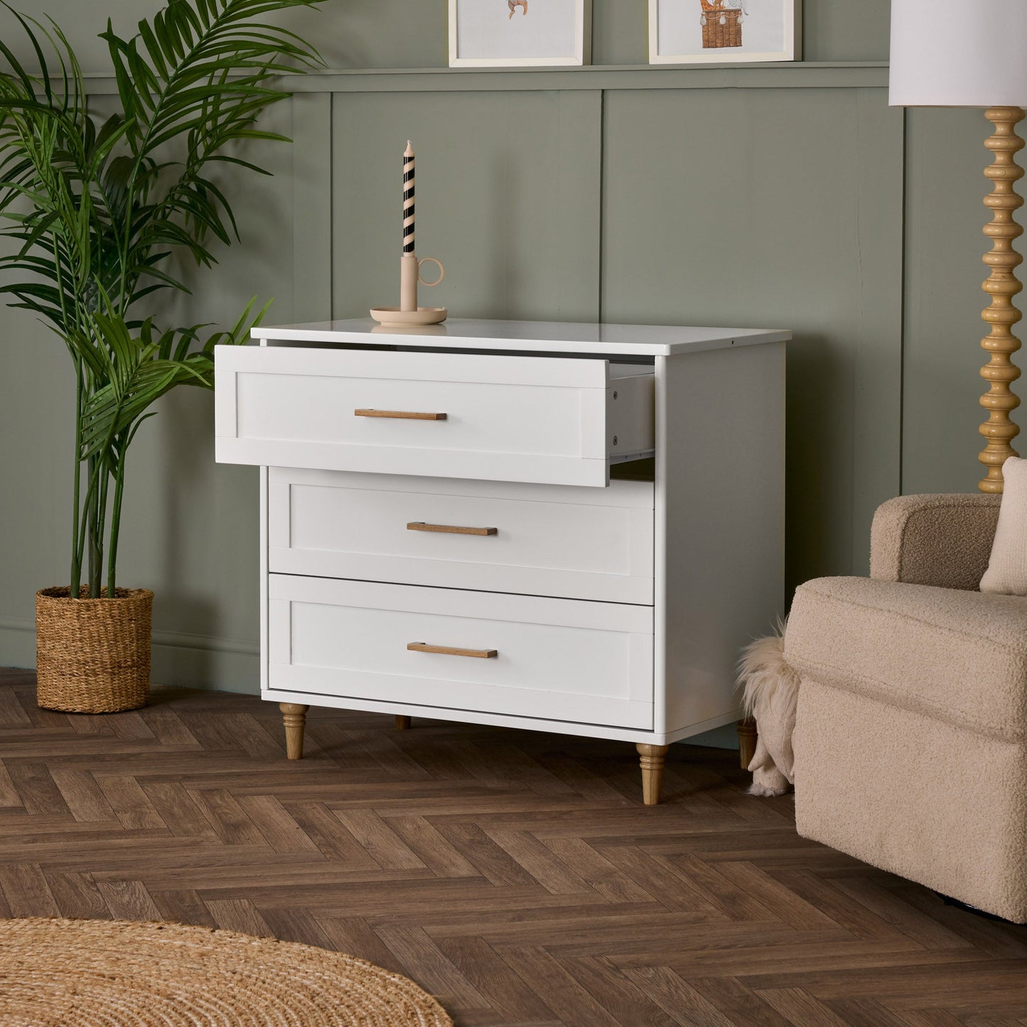 Orla 3 Piece Room Set - White with Oak