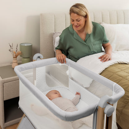 Cloud Bedside Crib - Grey