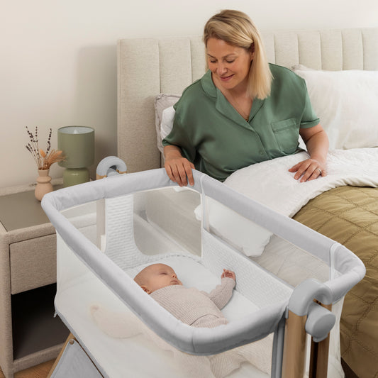 Cloud Bedside Crib - Grey
