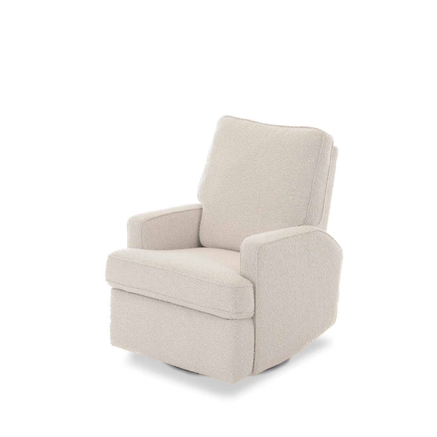 Madison Electric Swivel Glider Recliner Chair - Teddy Fabric Ivory