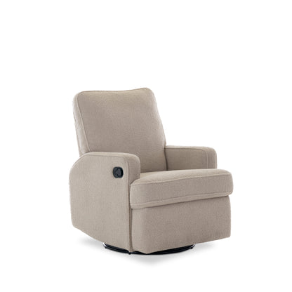 Madison Swivel Glider Recliner Chair - Teddy Fabric Truffle