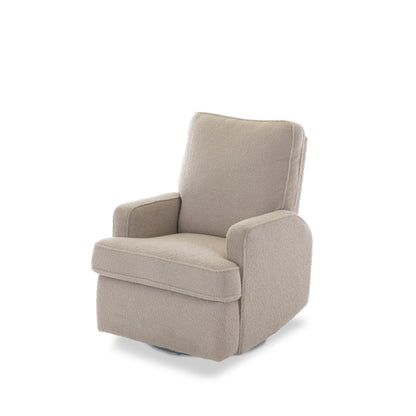 Madison Swivel Glider Recliner Chair - Teddy Fabric Truffle