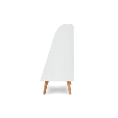 Maya Bookcase/Toy Storage - White With Natural