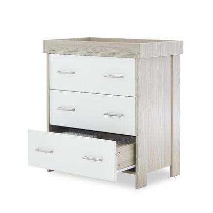 Nika Changing Unit - Grey Wash & White